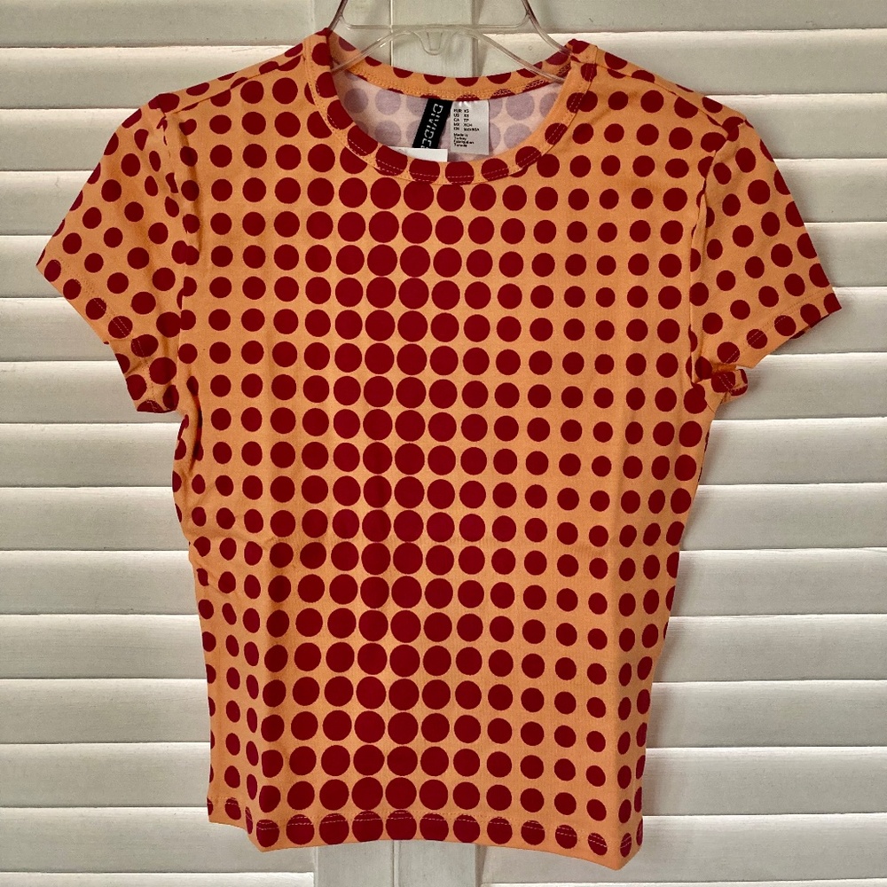 NWT XS Petite or Child Size Dots T Shirt